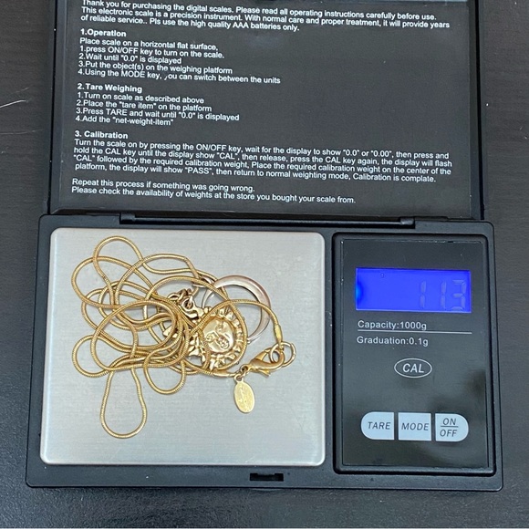 Vintage Worthington Gold-tone Sun Moon and Star Pendant 32” Long Necklace - Picture 4 of 10